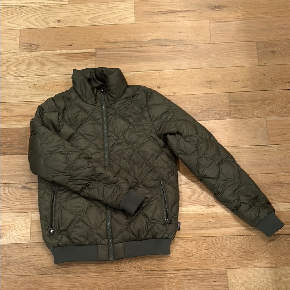 Womens Patagonia Olive Quilted Jacket